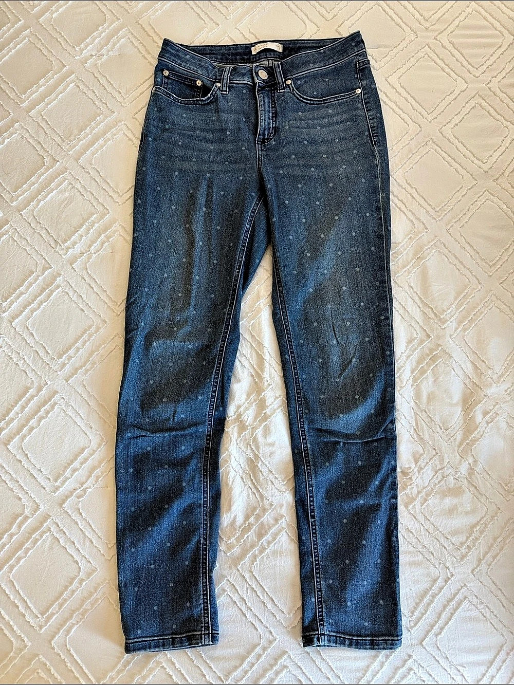 LC Lauren Conrad Skinny Blue Jeans Waist 8